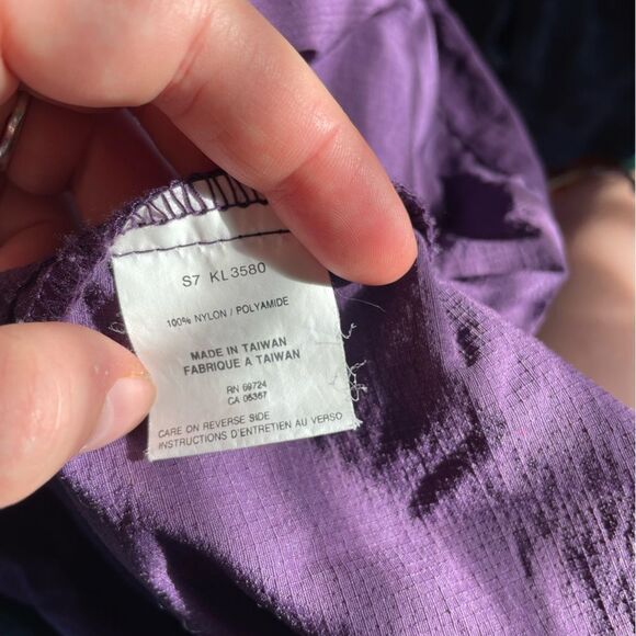 VTG Women's Columbia Sportswear Nylon Windbreaker Pull Over Quarter Zip SZ XL - Picture 8 of 8